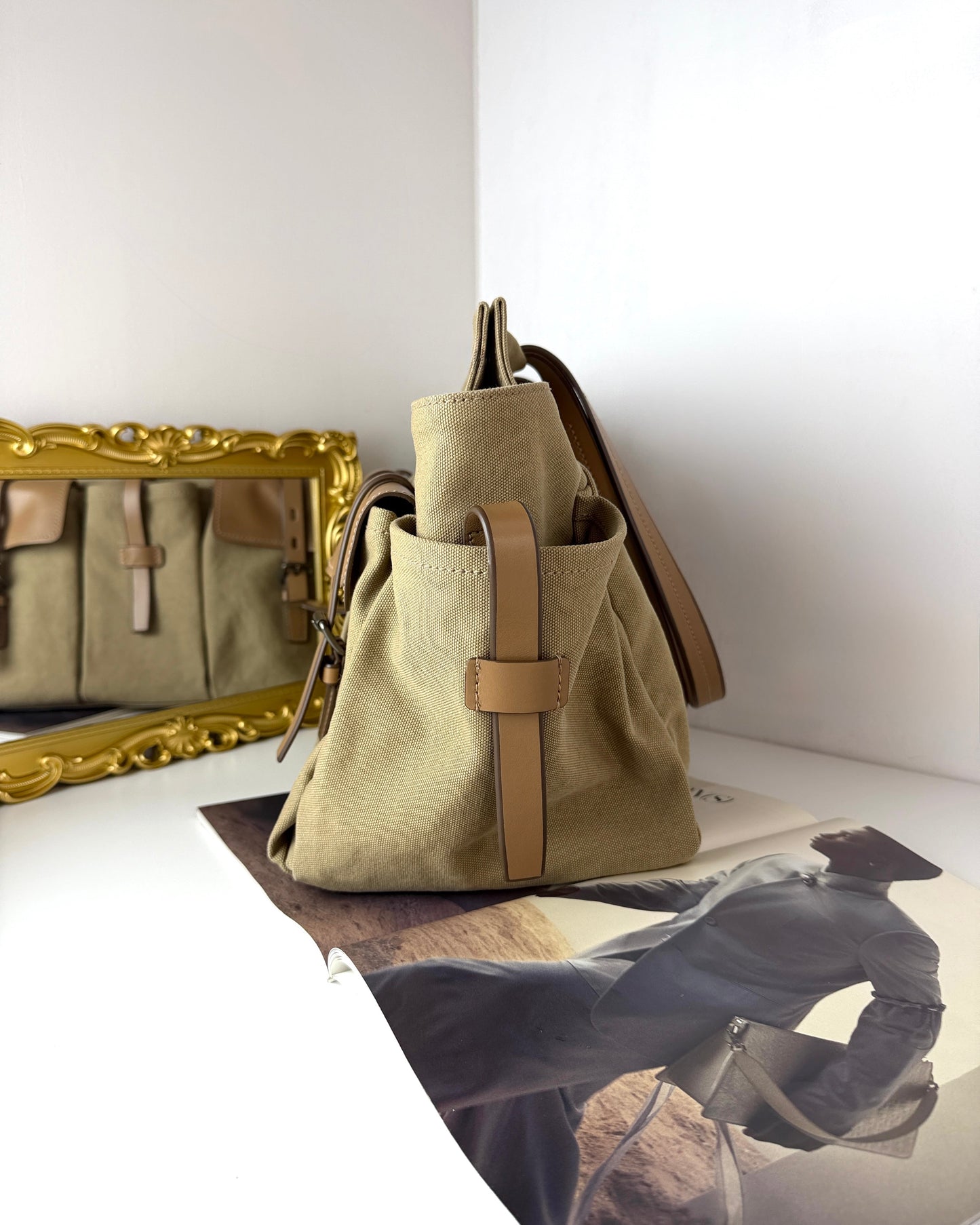 Route Canvas and Leather Tote Bag