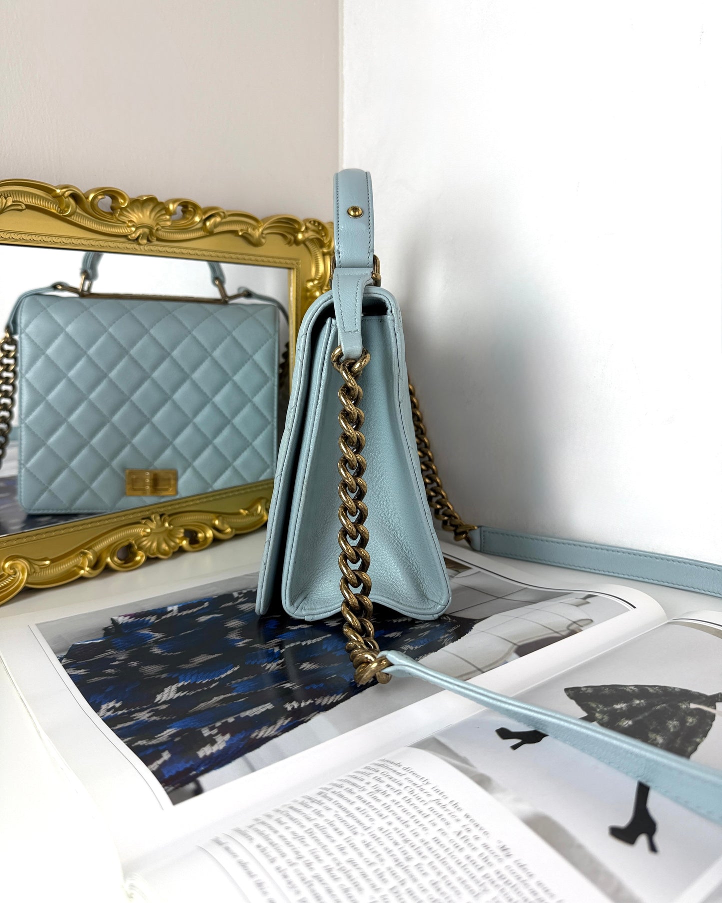 Rita Top Handle Flap Bag
