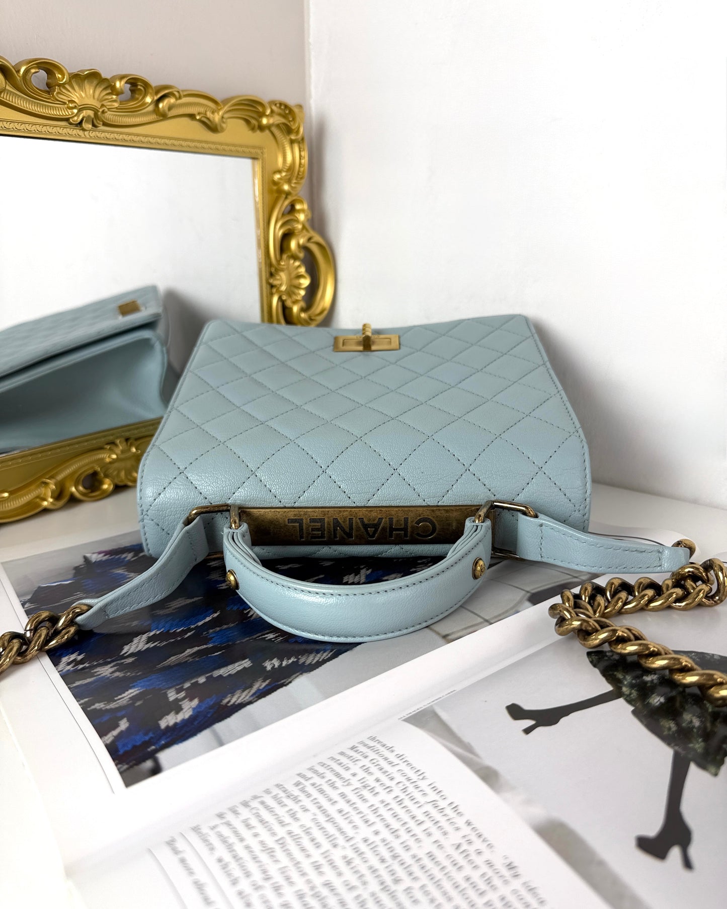 Rita Top Handle Flap Bag