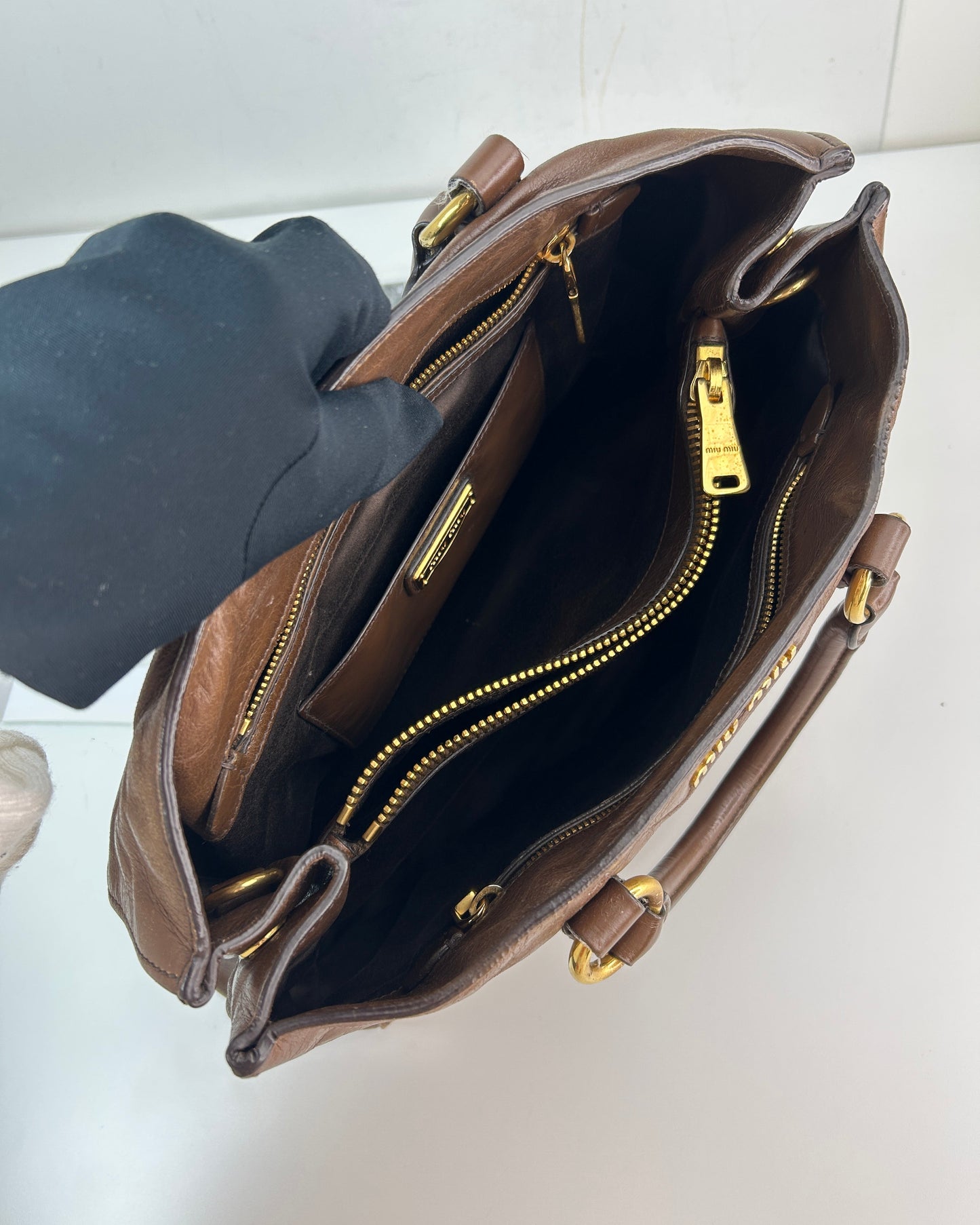 Vitello Shine Convertible Tote Bag
