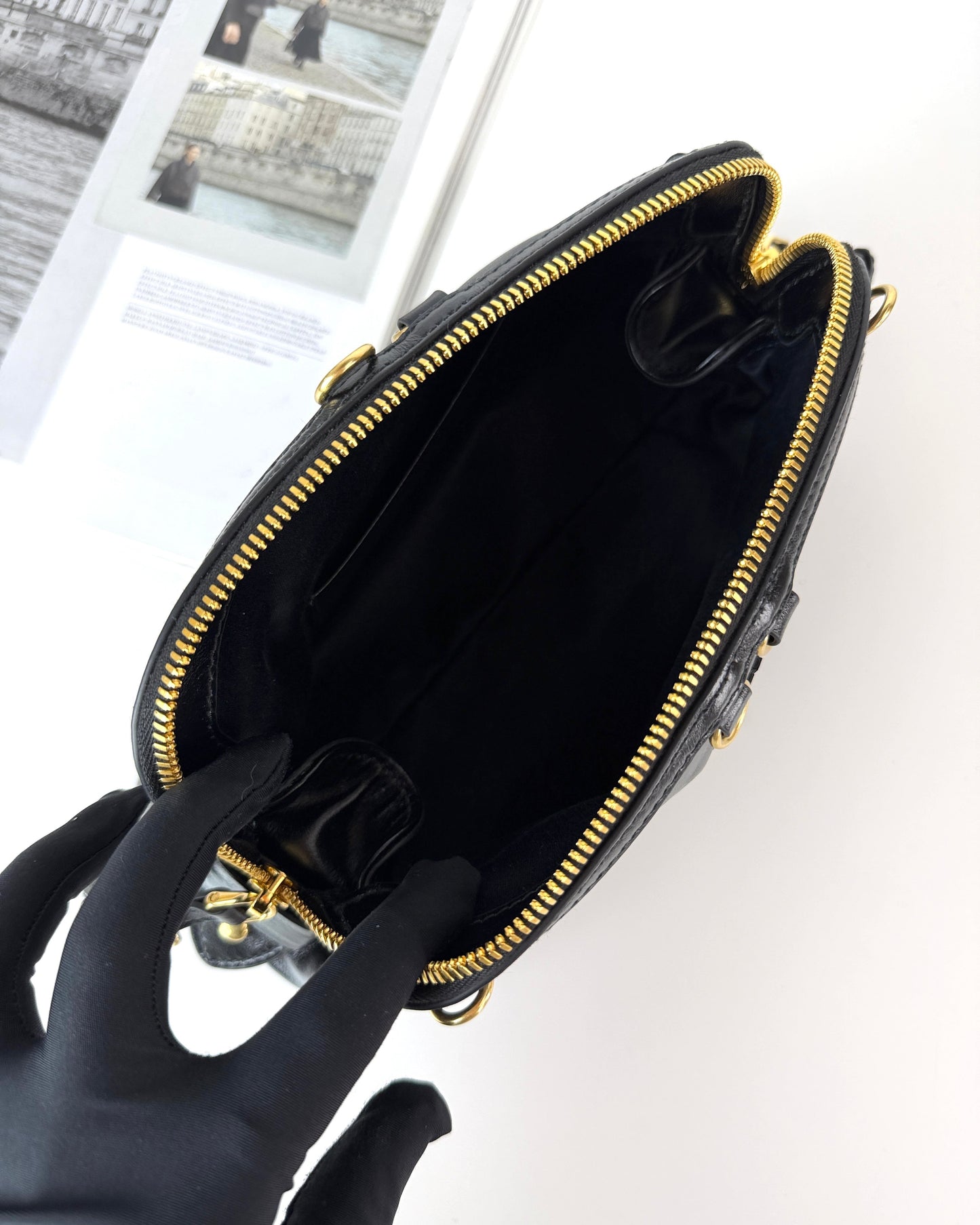 Caprice Leather Clutch
