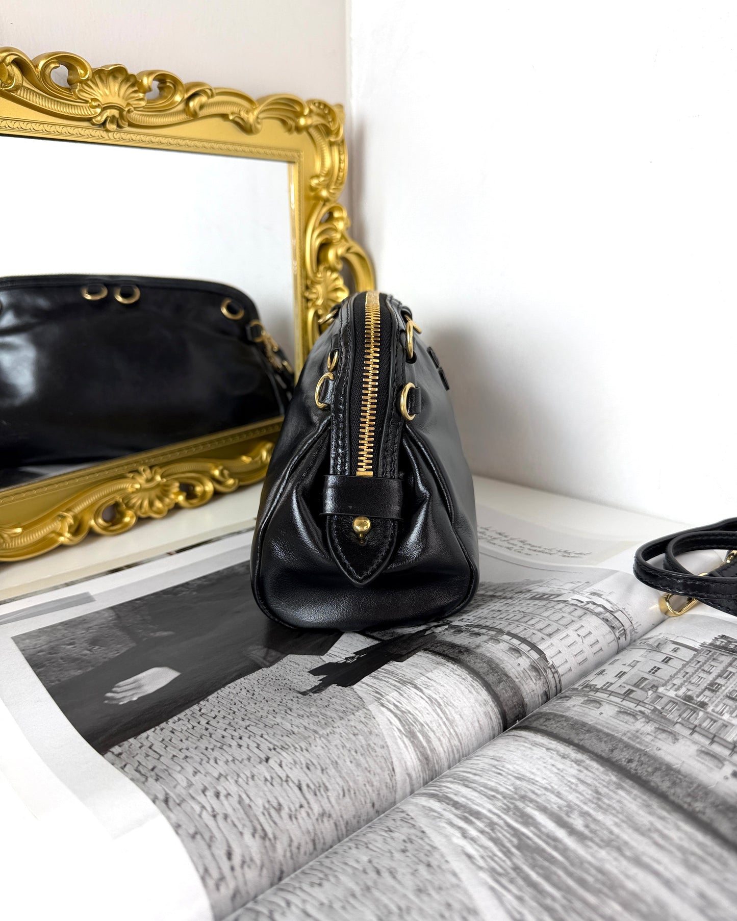 Caprice Leather Clutch