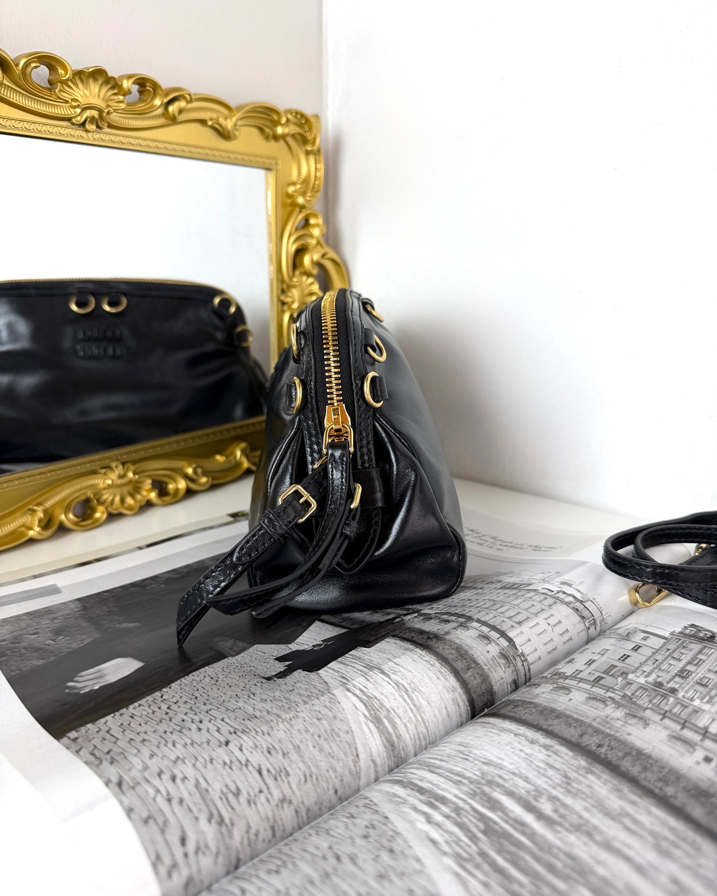 Caprice Leather Clutch