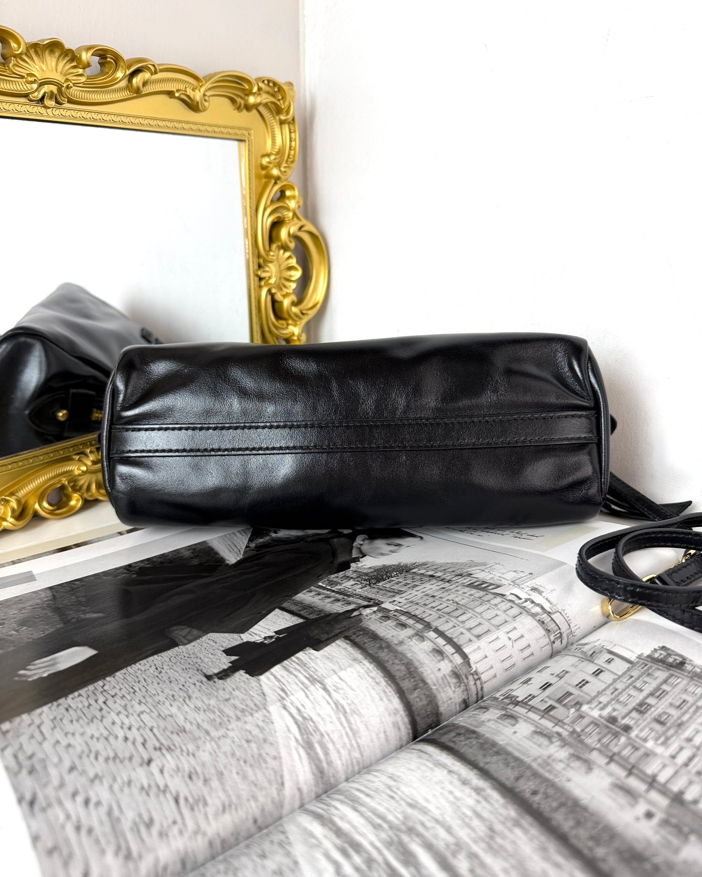 Caprice Leather Clutch
