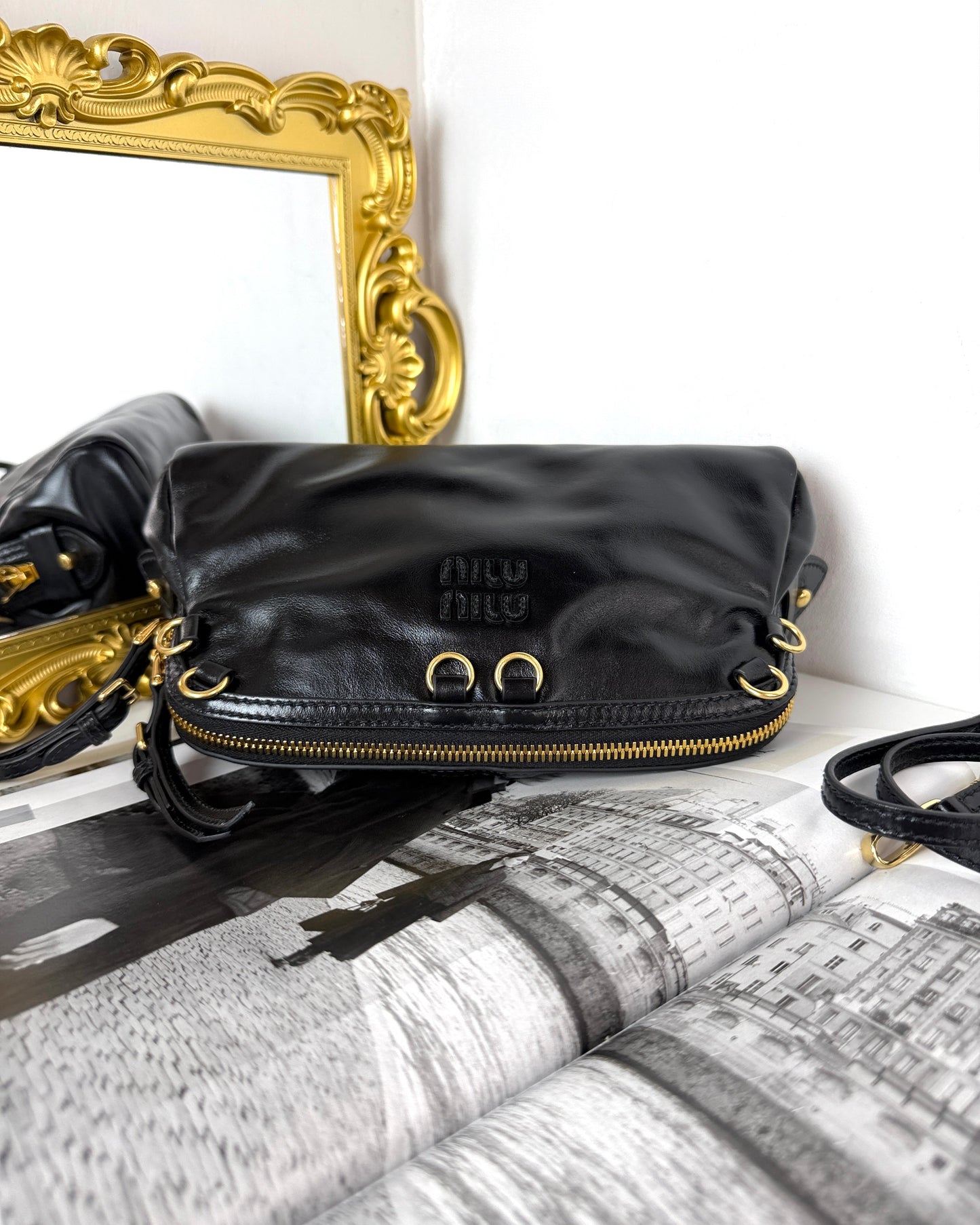 Caprice Leather Clutch