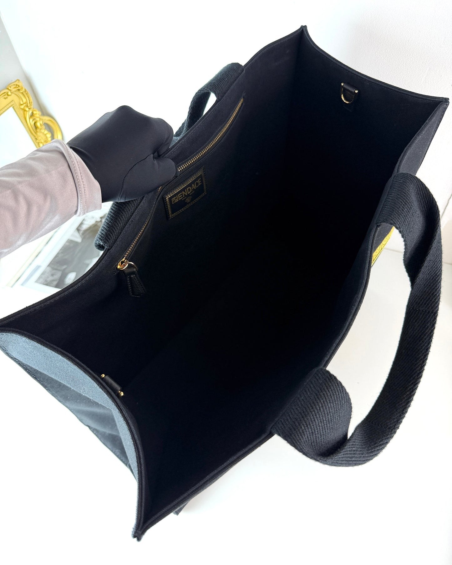 Fendace Logo Shopping Tote