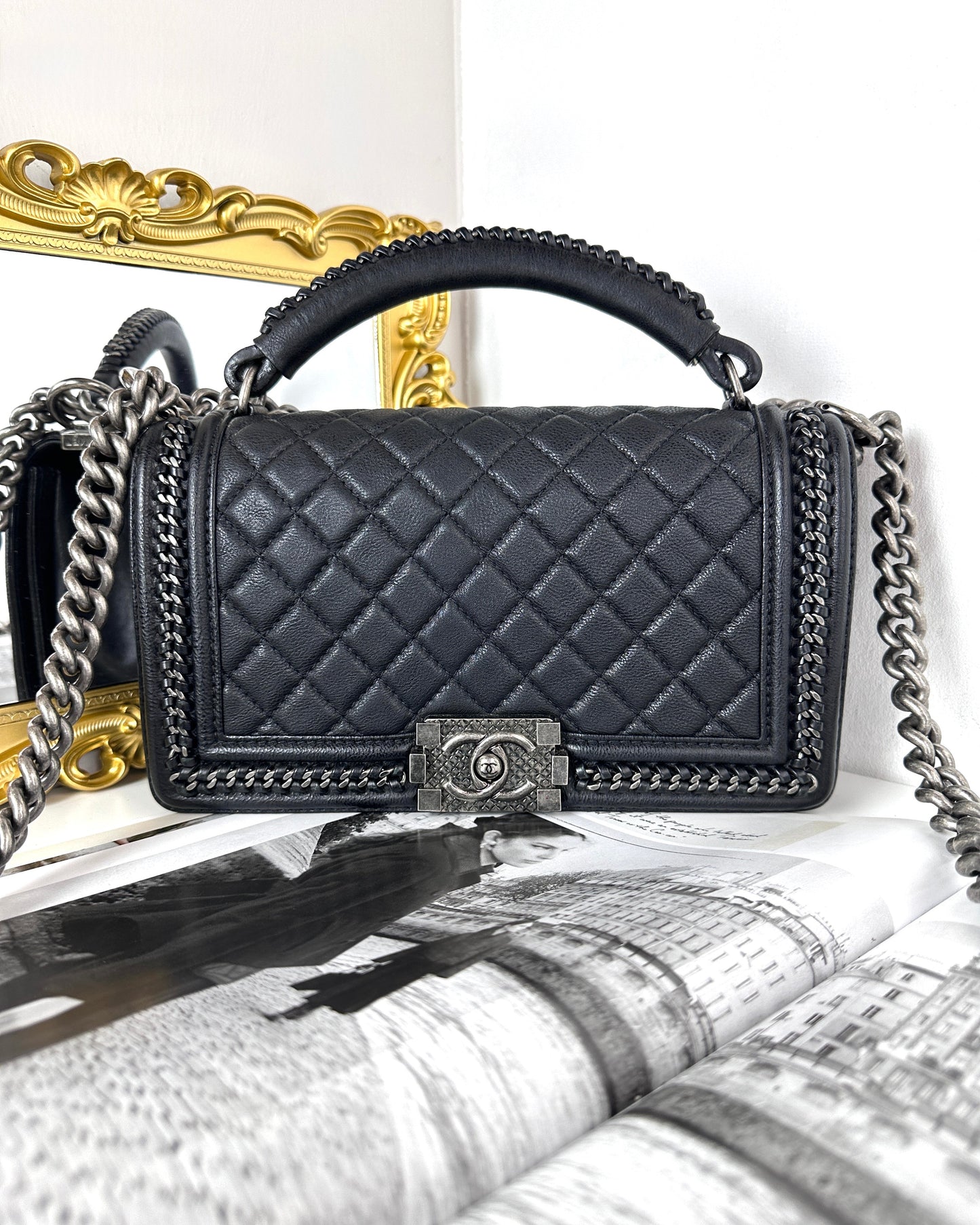 Boy Chanel With Top Handle