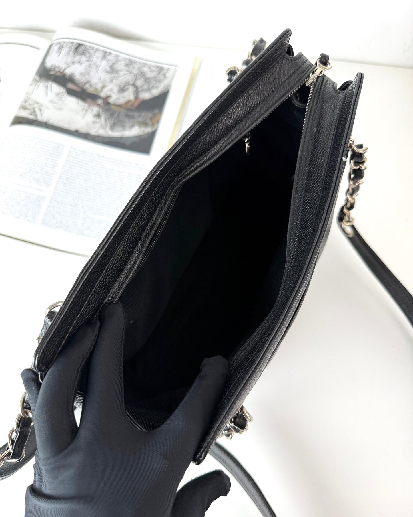 Triple CC Chain Tote Bag