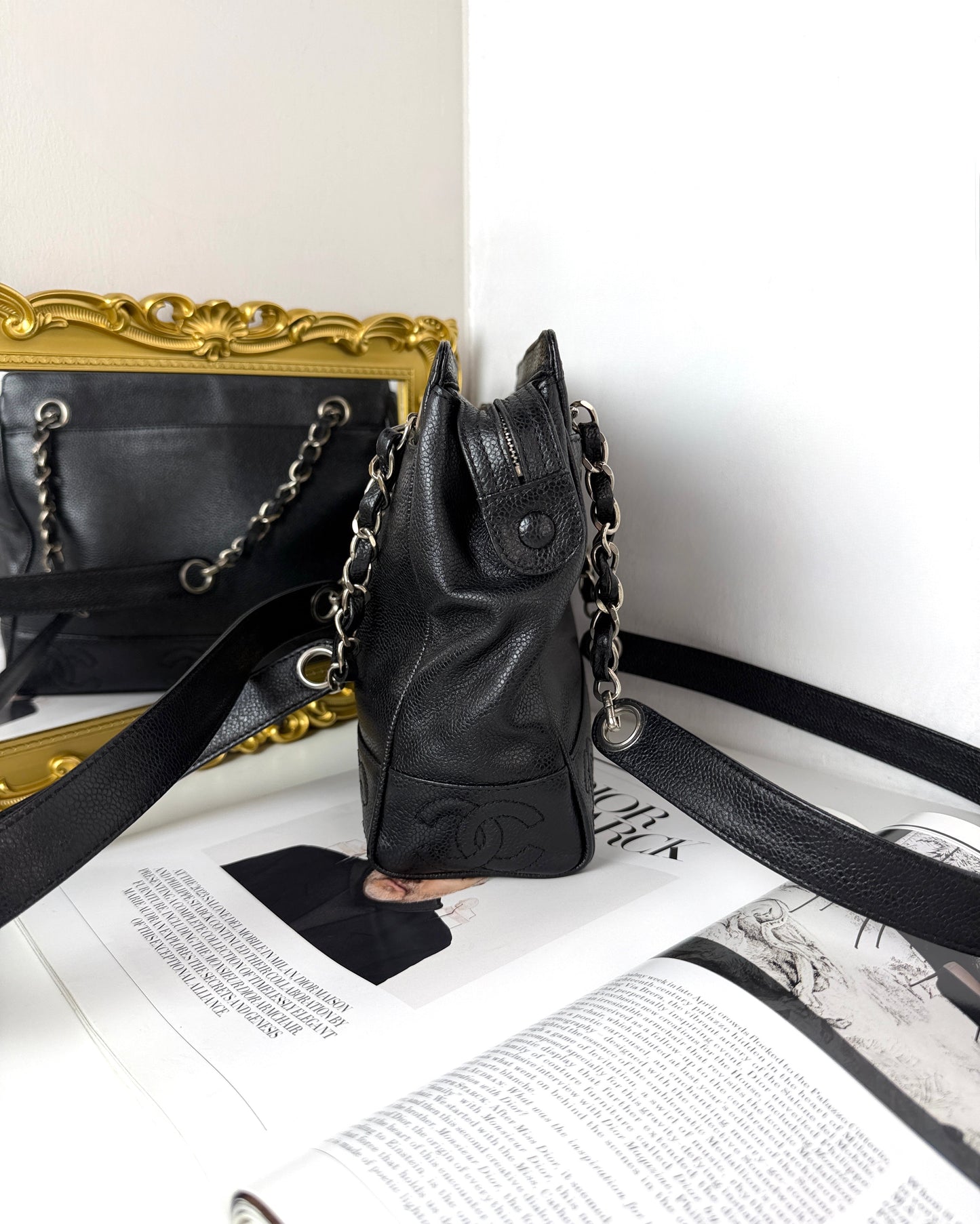 Triple CC Chain Tote Bag