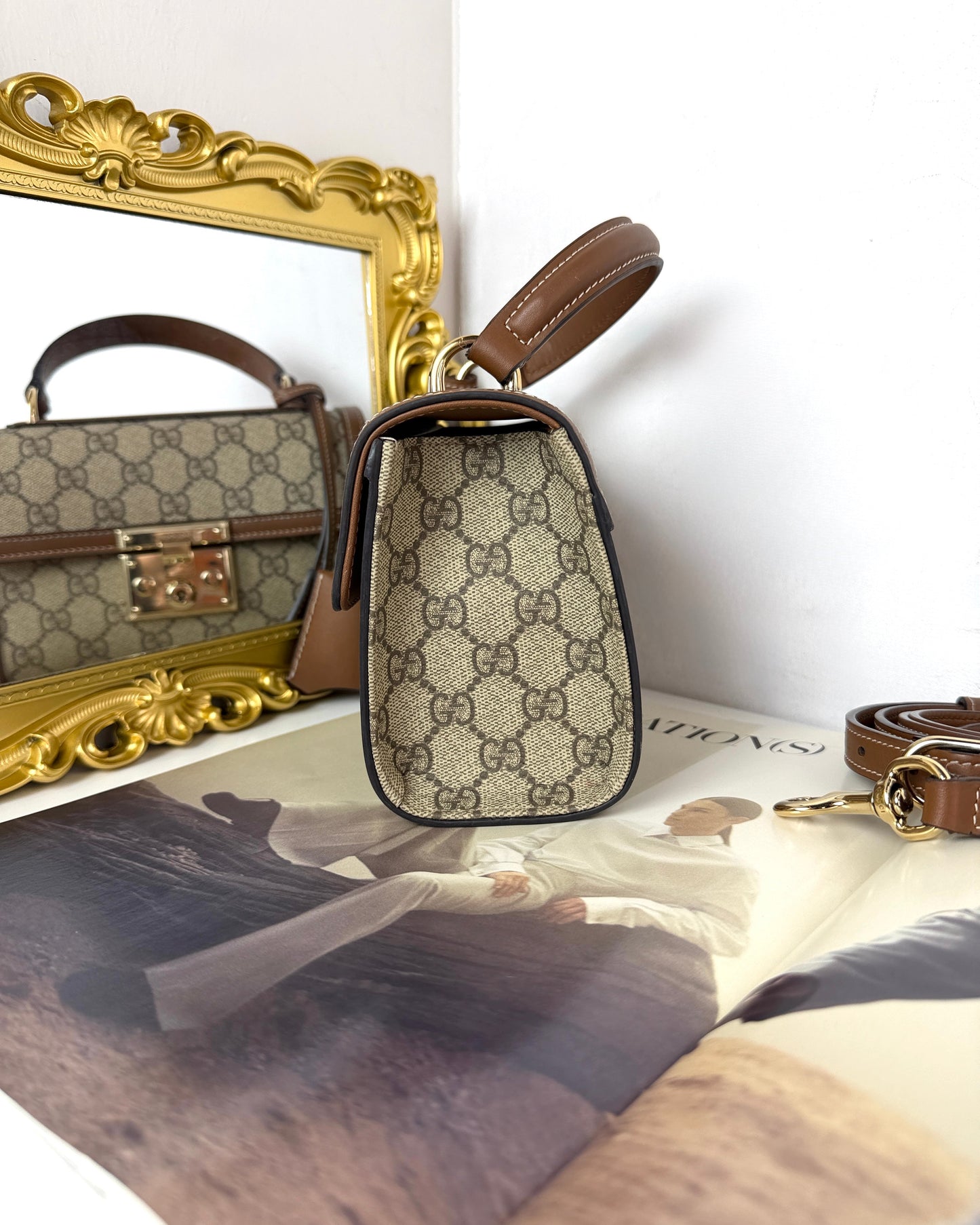 Padlock Small Top Handle Bag