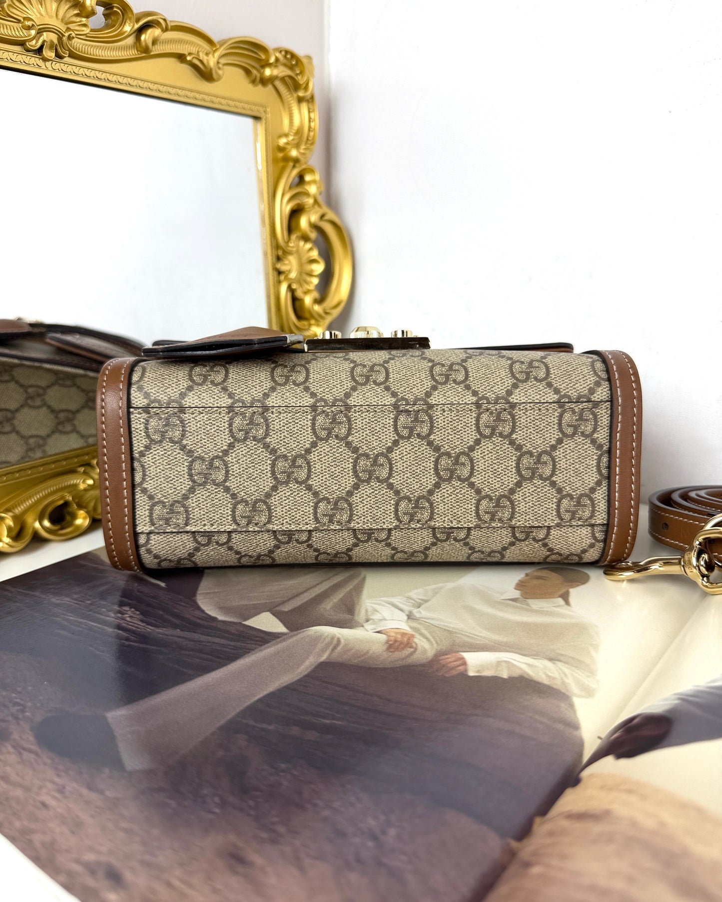 Padlock Small Top Handle Bag