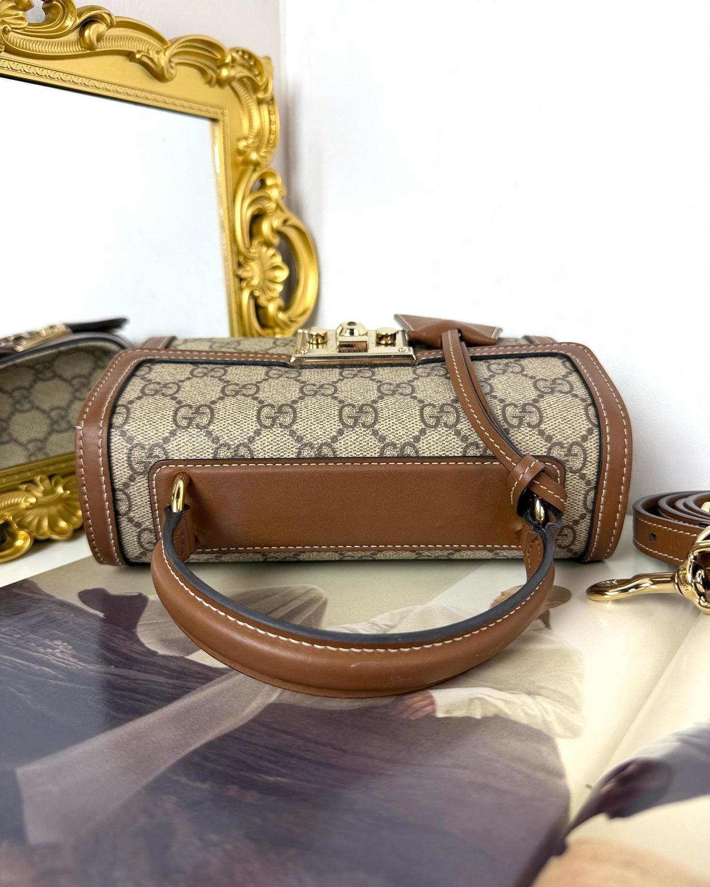 Padlock Small Top Handle Bag