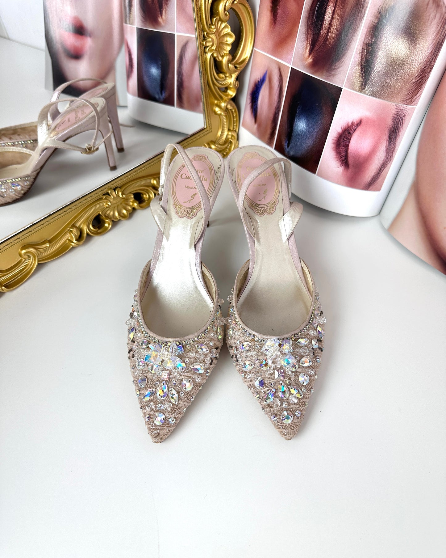 Chandelier Slingback Pumps