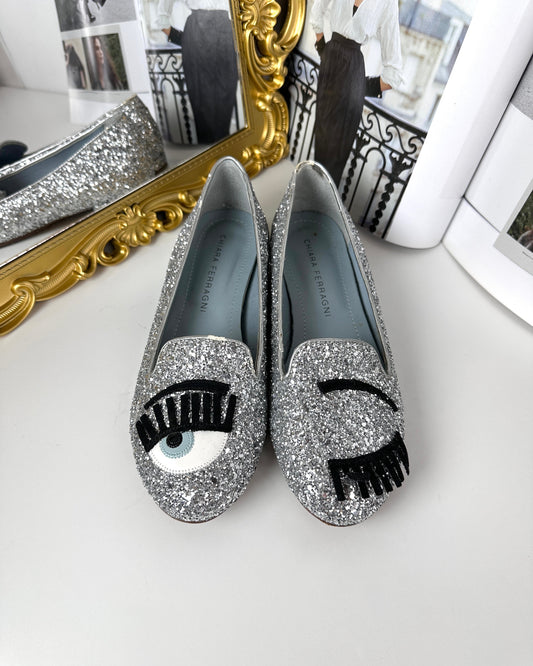 Flirting Glitter Loafers