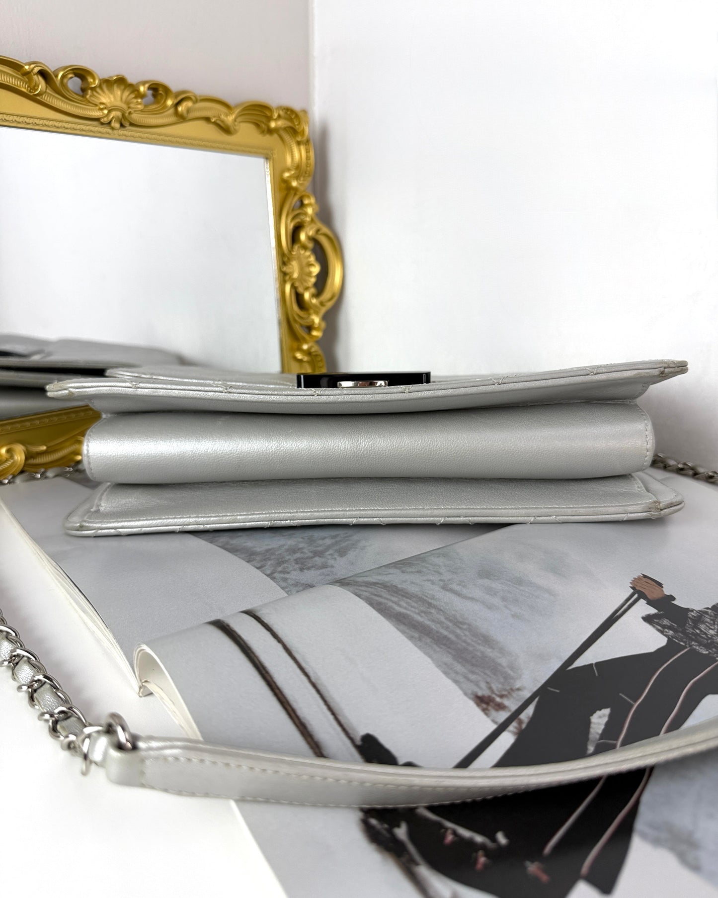 Beauty Lock Flap Bag
