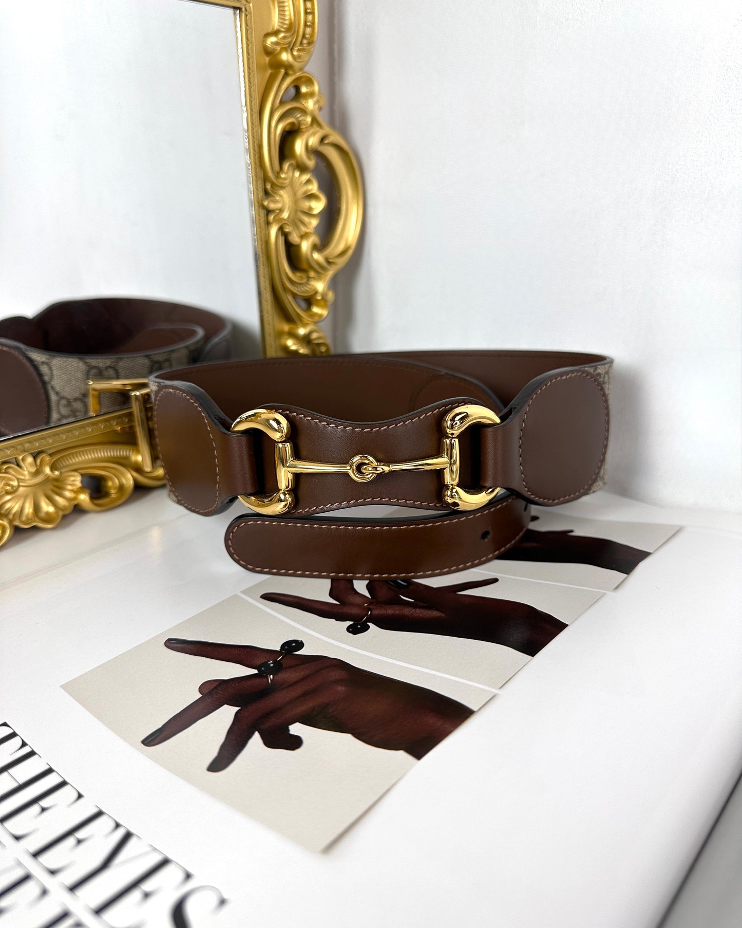 Leather Belt with Horsebit