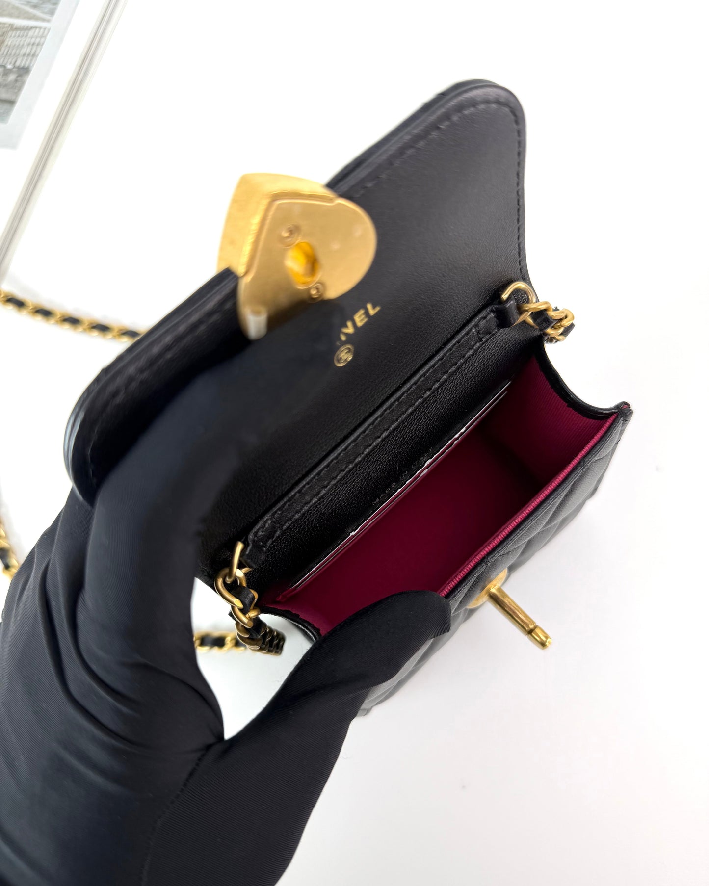 Coco Love Enamel Heart Flap Bag