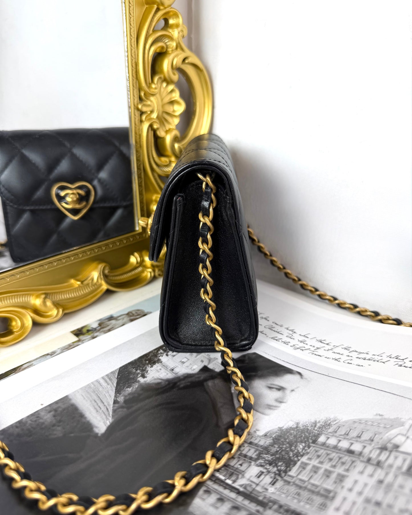 Coco Love Enamel Heart Flap Bag