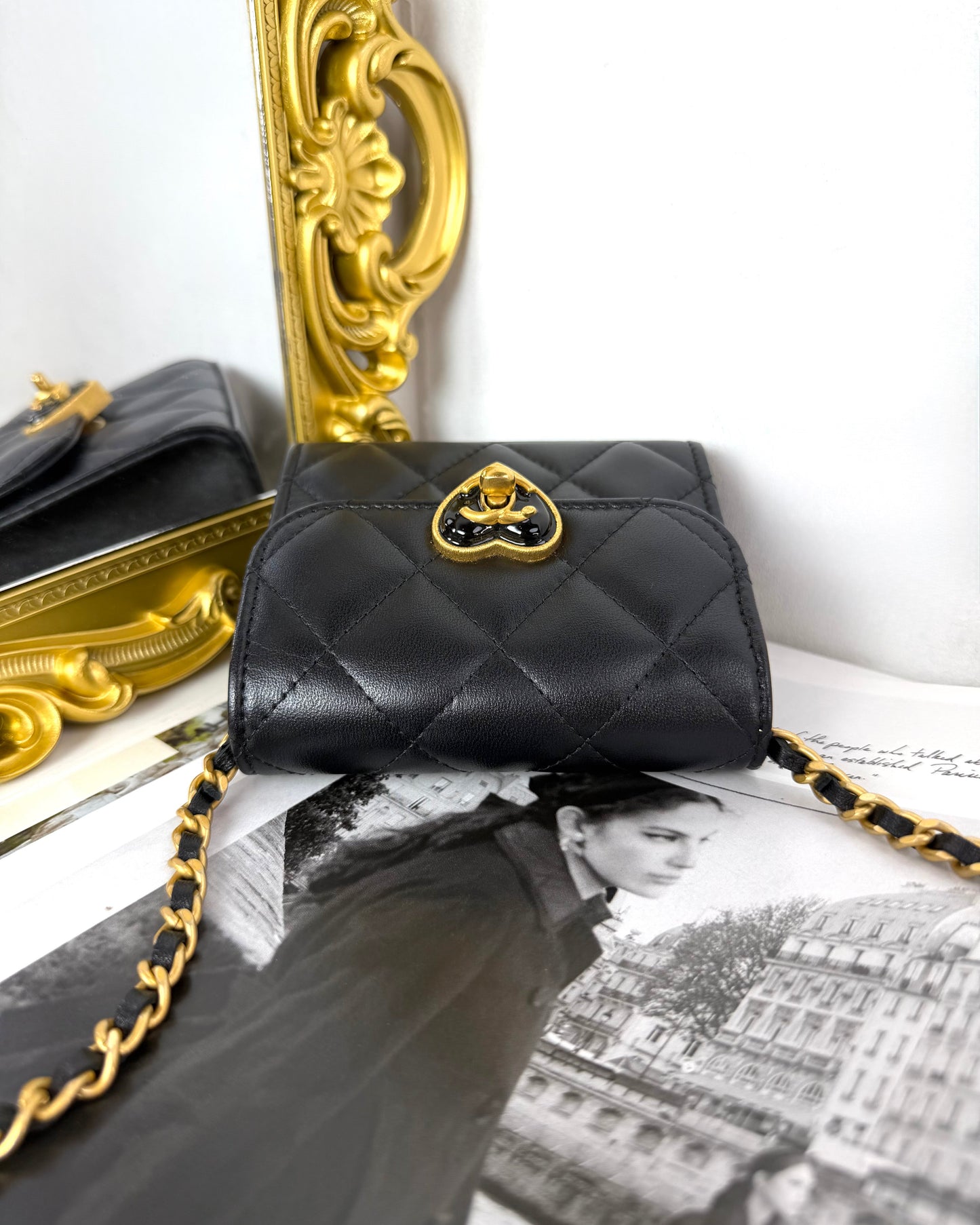 Coco Love Enamel Heart Flap Bag