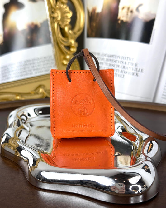 Sac Orange Bag Charm