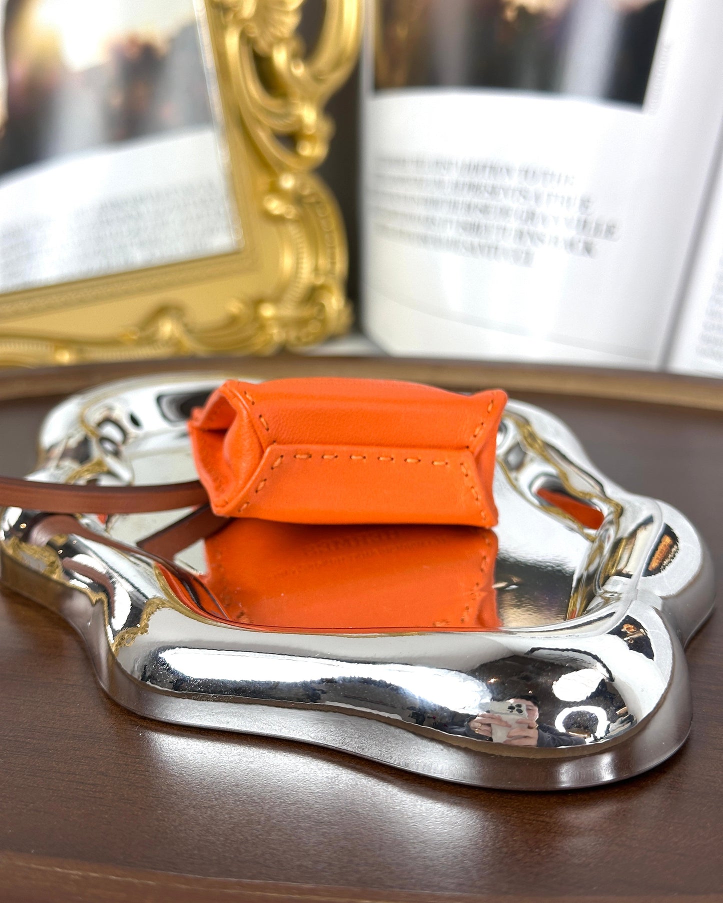 Sac Orange Bag Charm