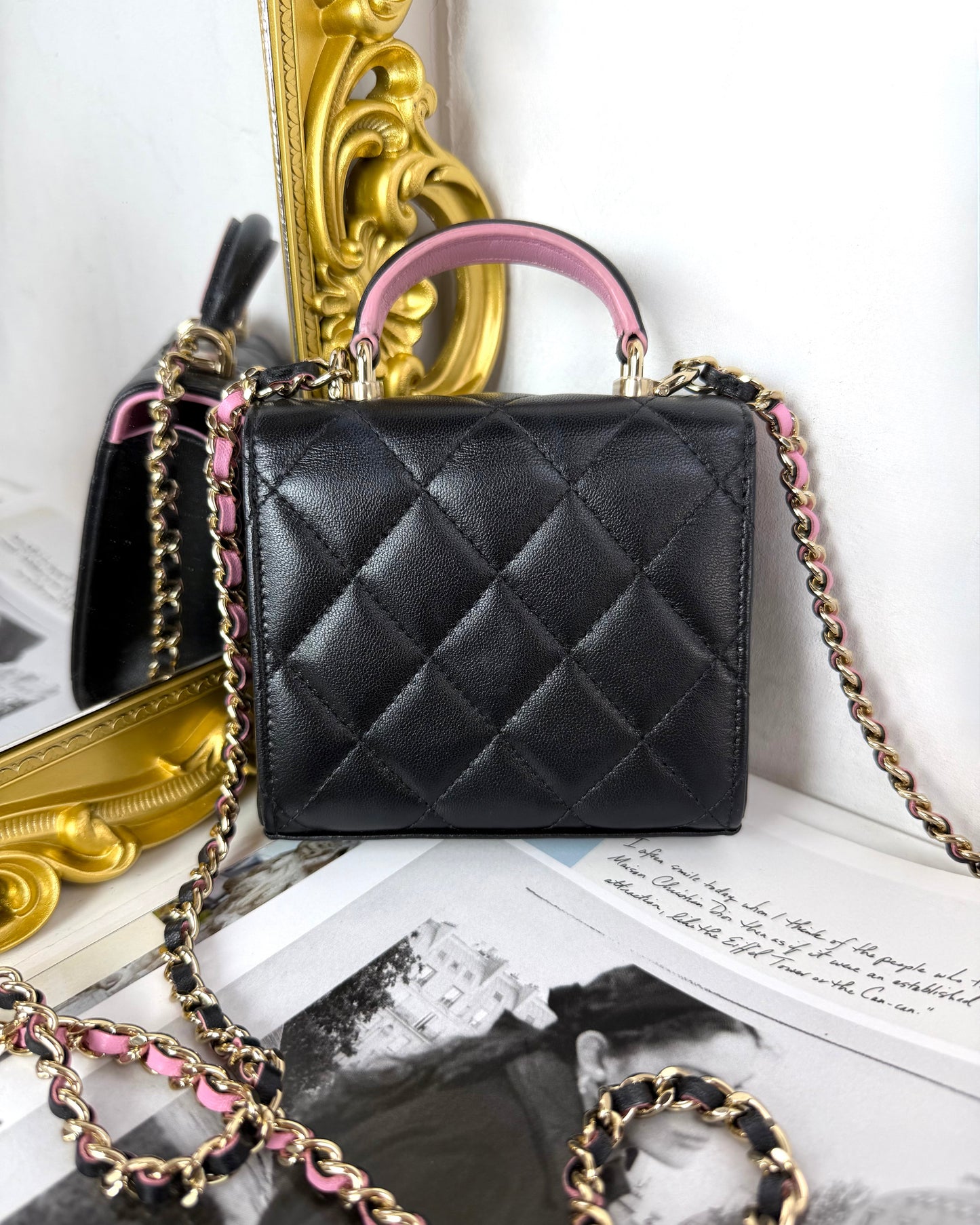 Mini Top Hanlde Clutch with Chain