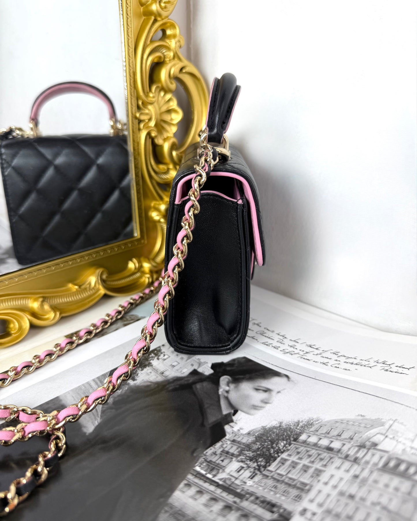 Mini Top Hanlde Clutch with Chain