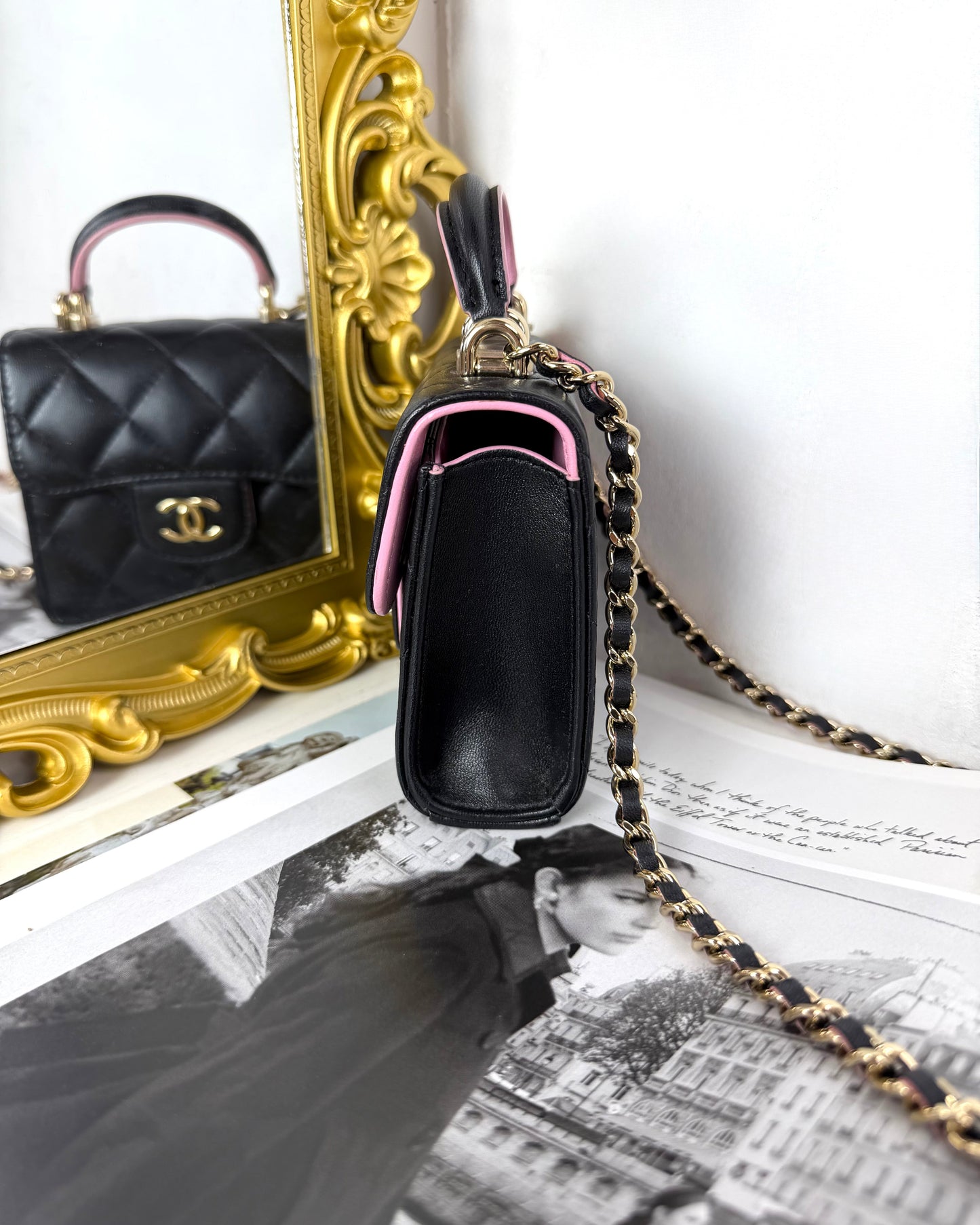 Mini Top Hanlde Clutch with Chain