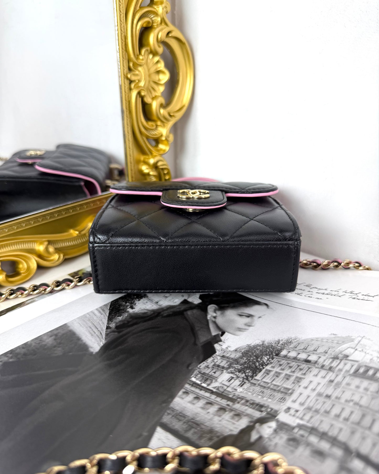 Mini Top Hanlde Clutch with Chain