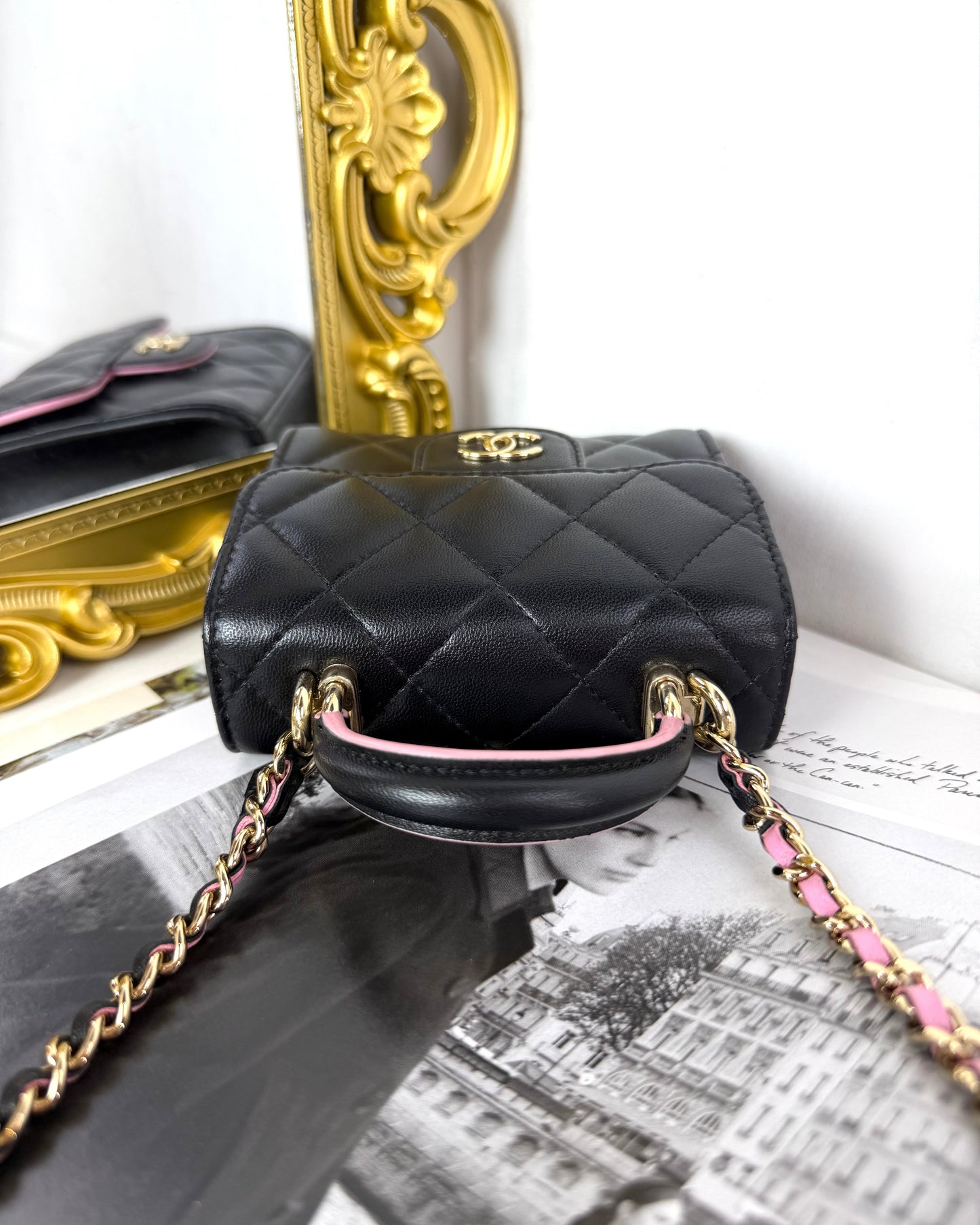 Mini Top Hanlde Clutch with Chain