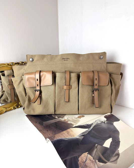 Route Canvas and Leather Tote Bag