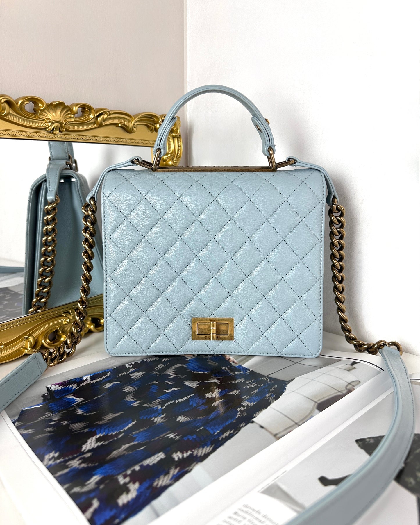 Rita Top Handle Flap Bag