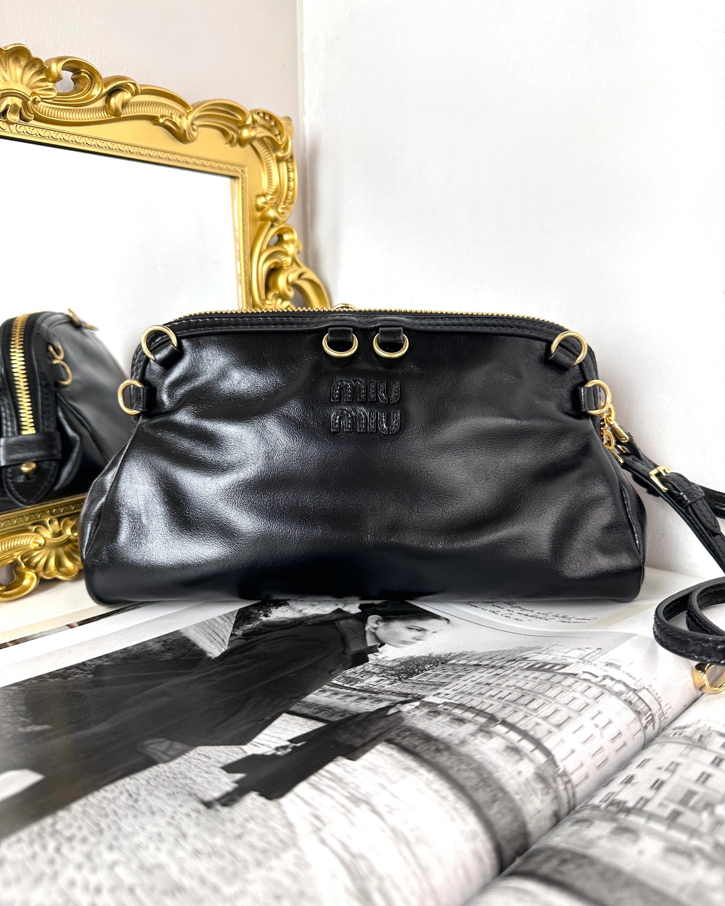 Caprice Leather Clutch