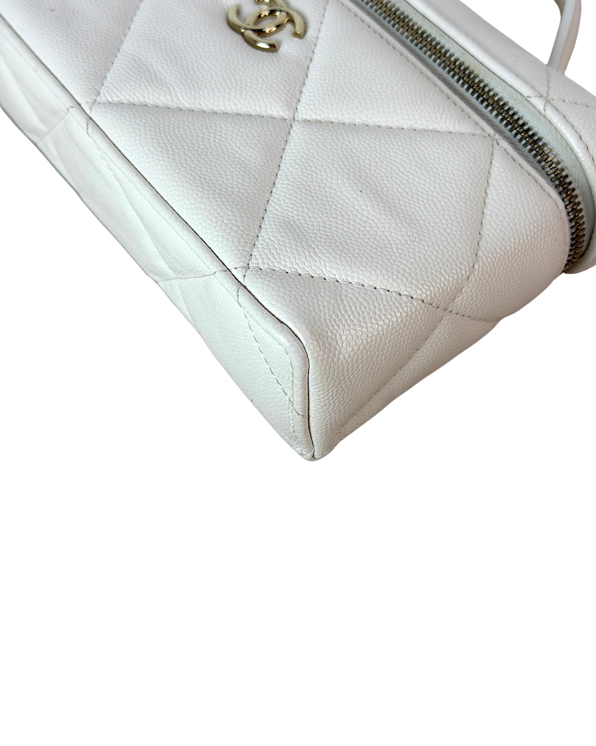 Top Handle Slim Vanity Case with Chain
