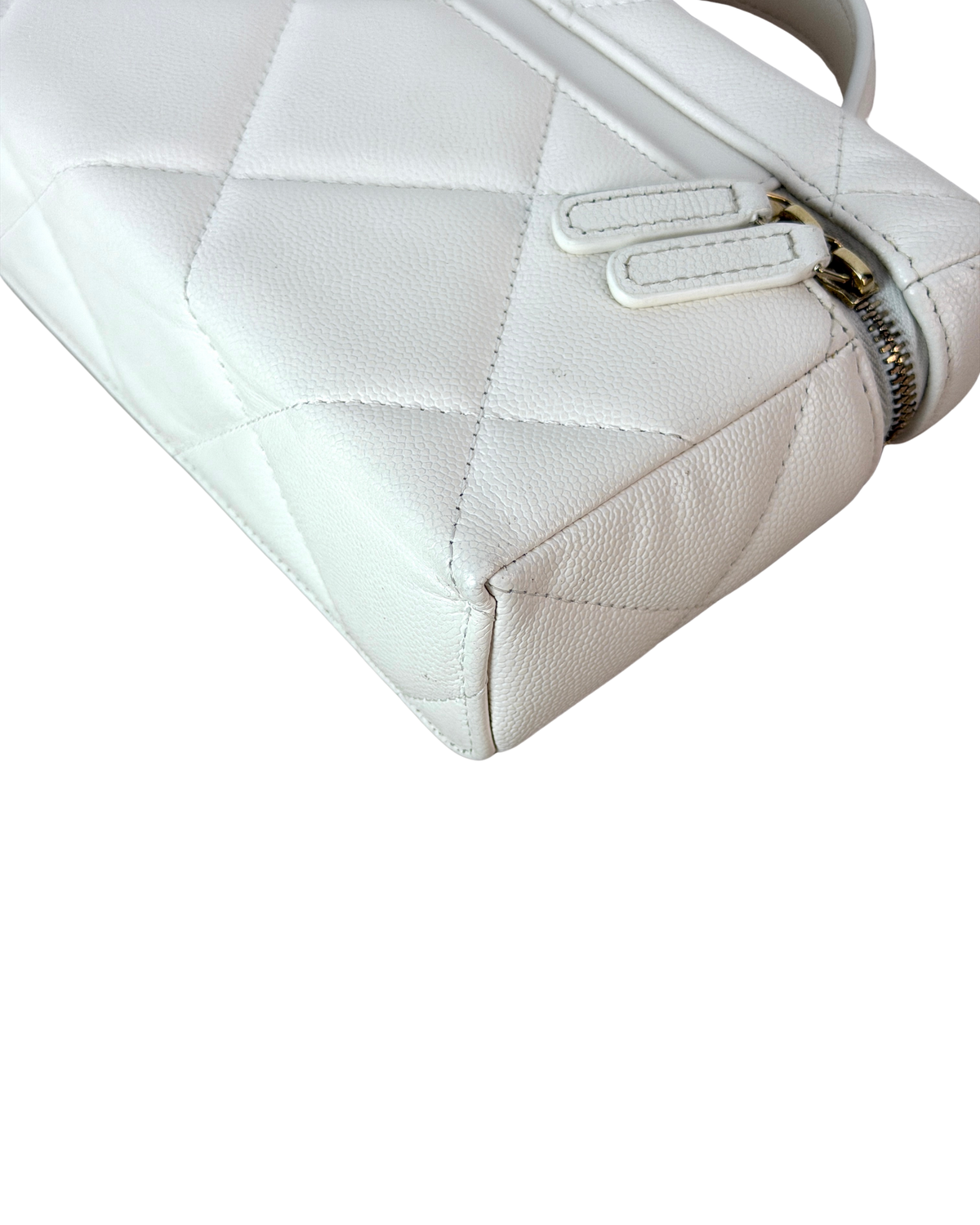 Top Handle Slim Vanity Case with Chain