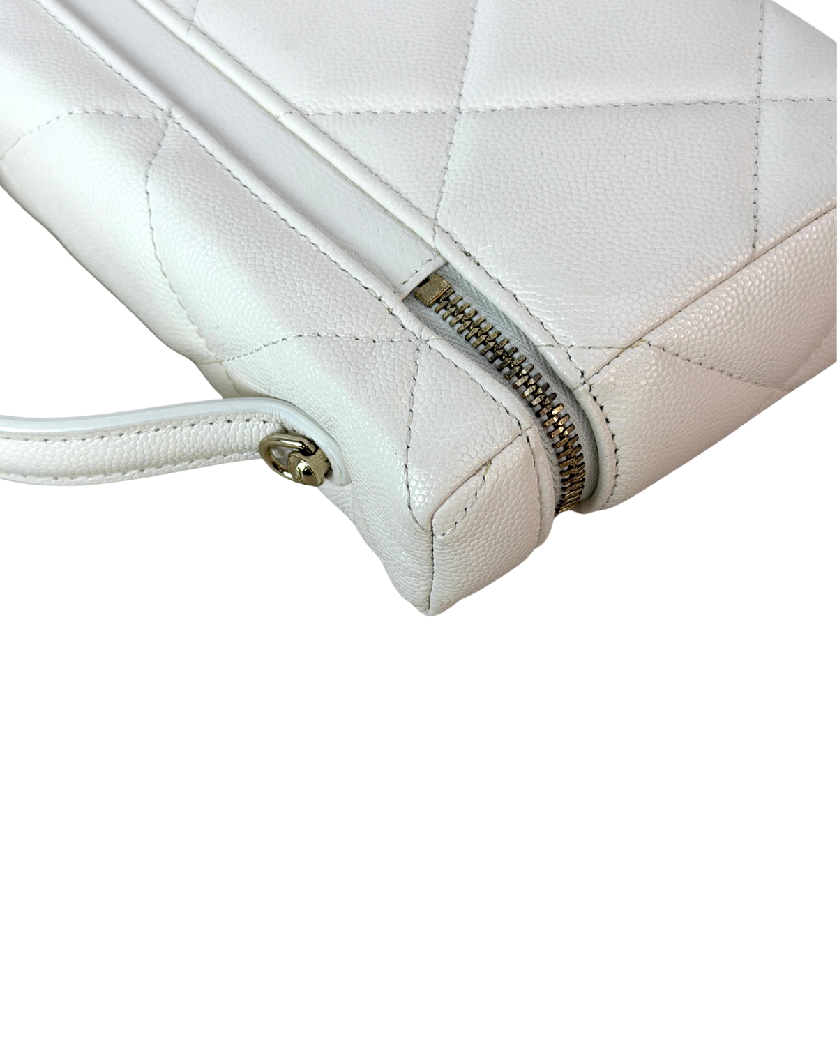 Top Handle Slim Vanity Case with Chain