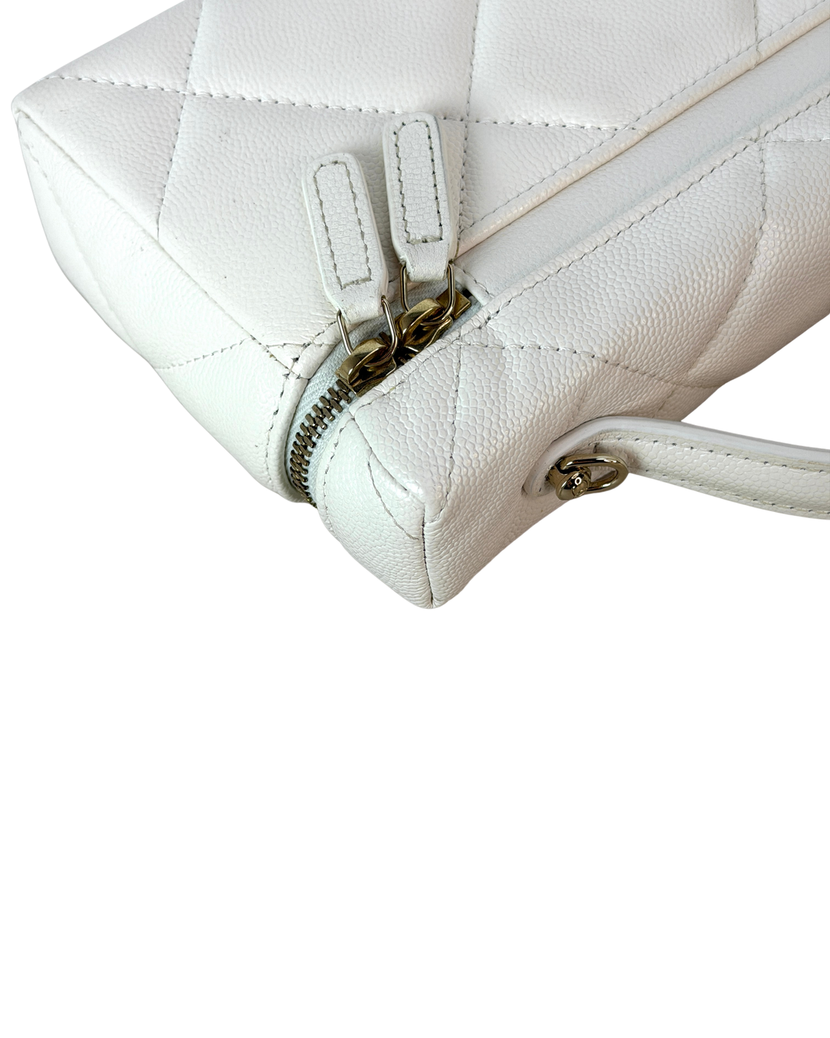Top Handle Slim Vanity Case with Chain