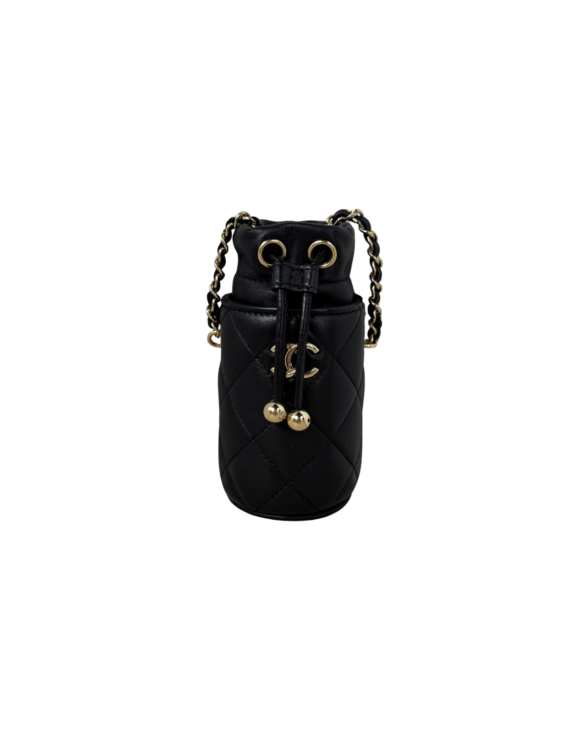 Mini Bucket Bag with Chain