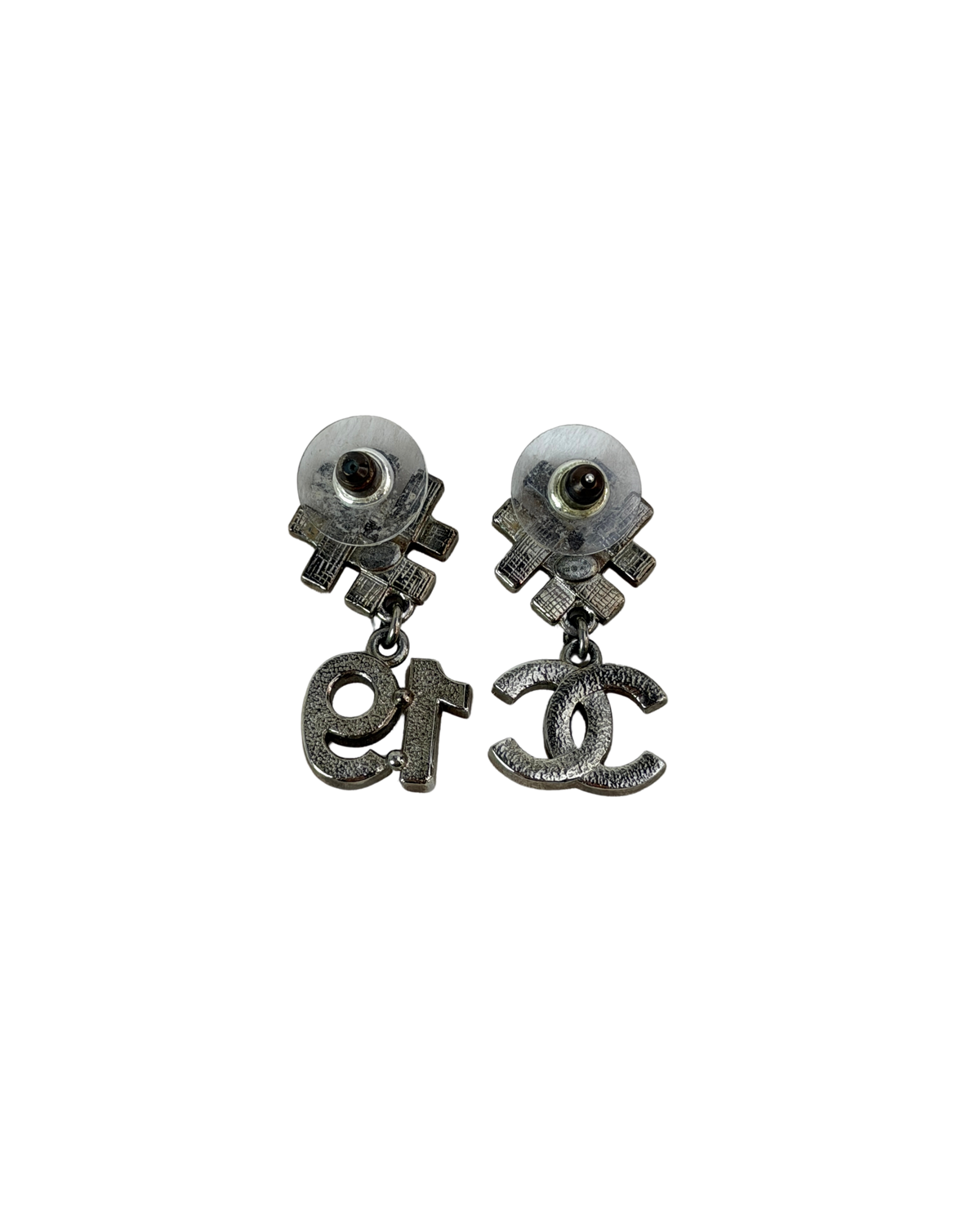 Hashtag 19 and CC Crystal Drop Earrings