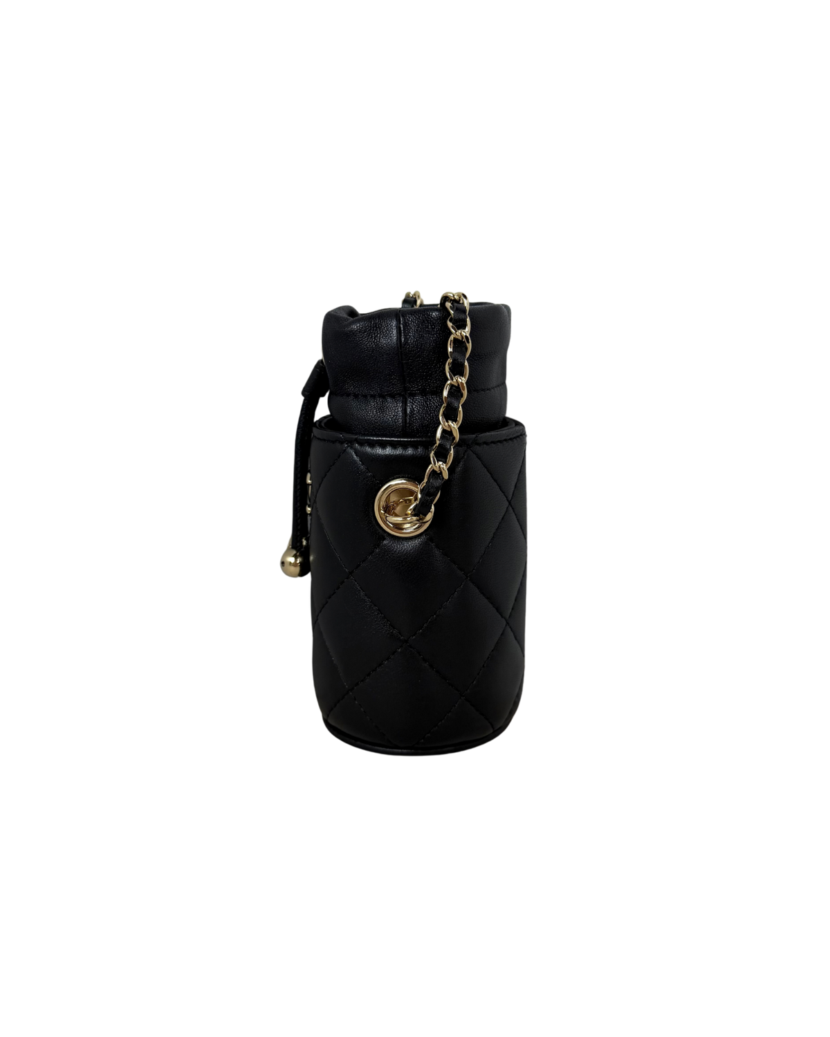 Mini Bucket Bag with Chain