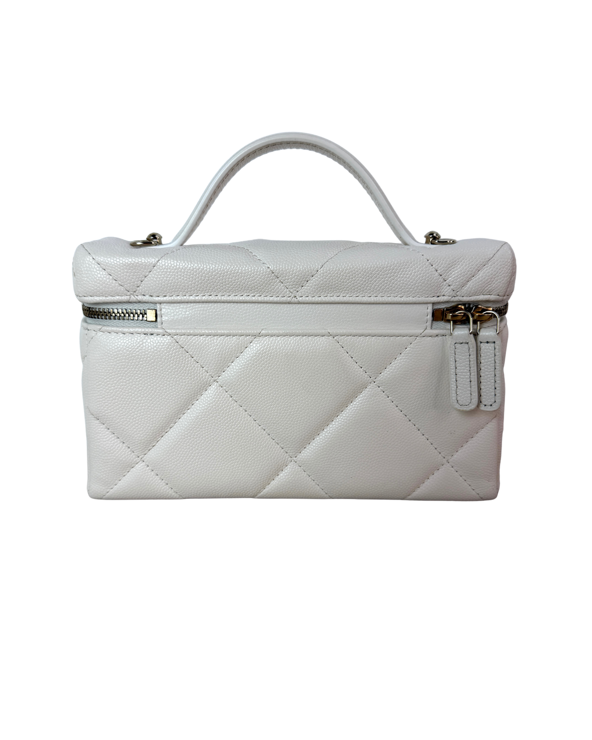 Top Handle Slim Vanity Case with Chain
