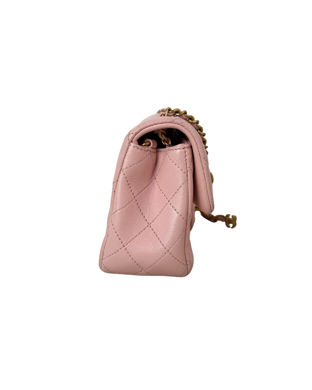 Mini Rectangular Flap Bag with Camelia Crush