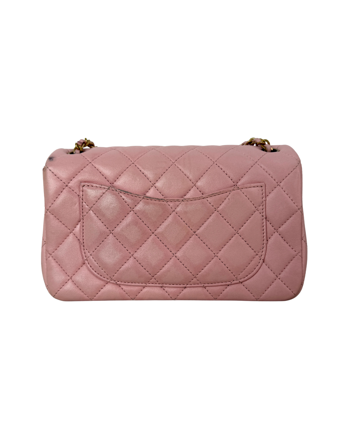 Mini Rectangular Flap Bag with Camelia Crush