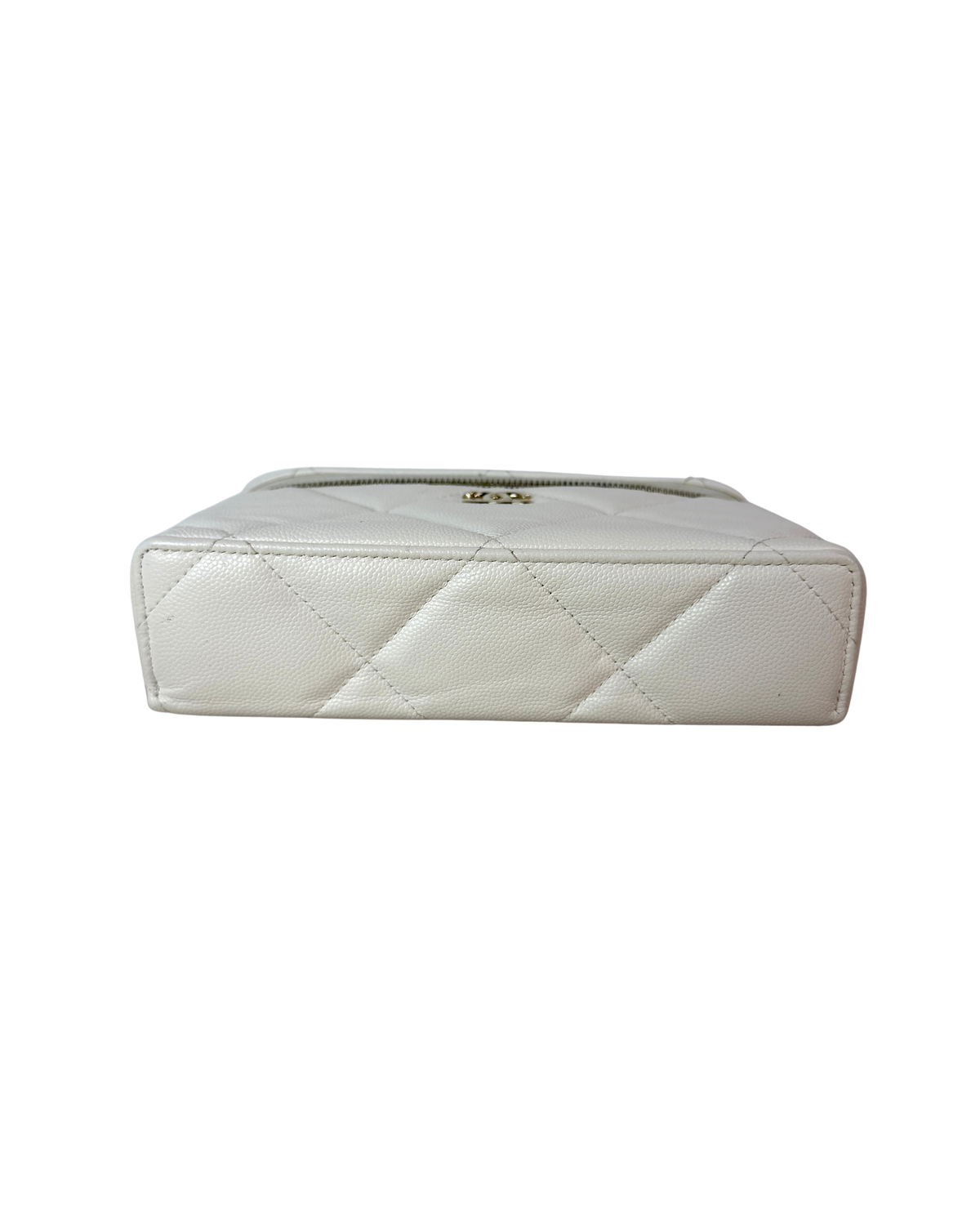 Top Handle Slim Vanity Case with Chain