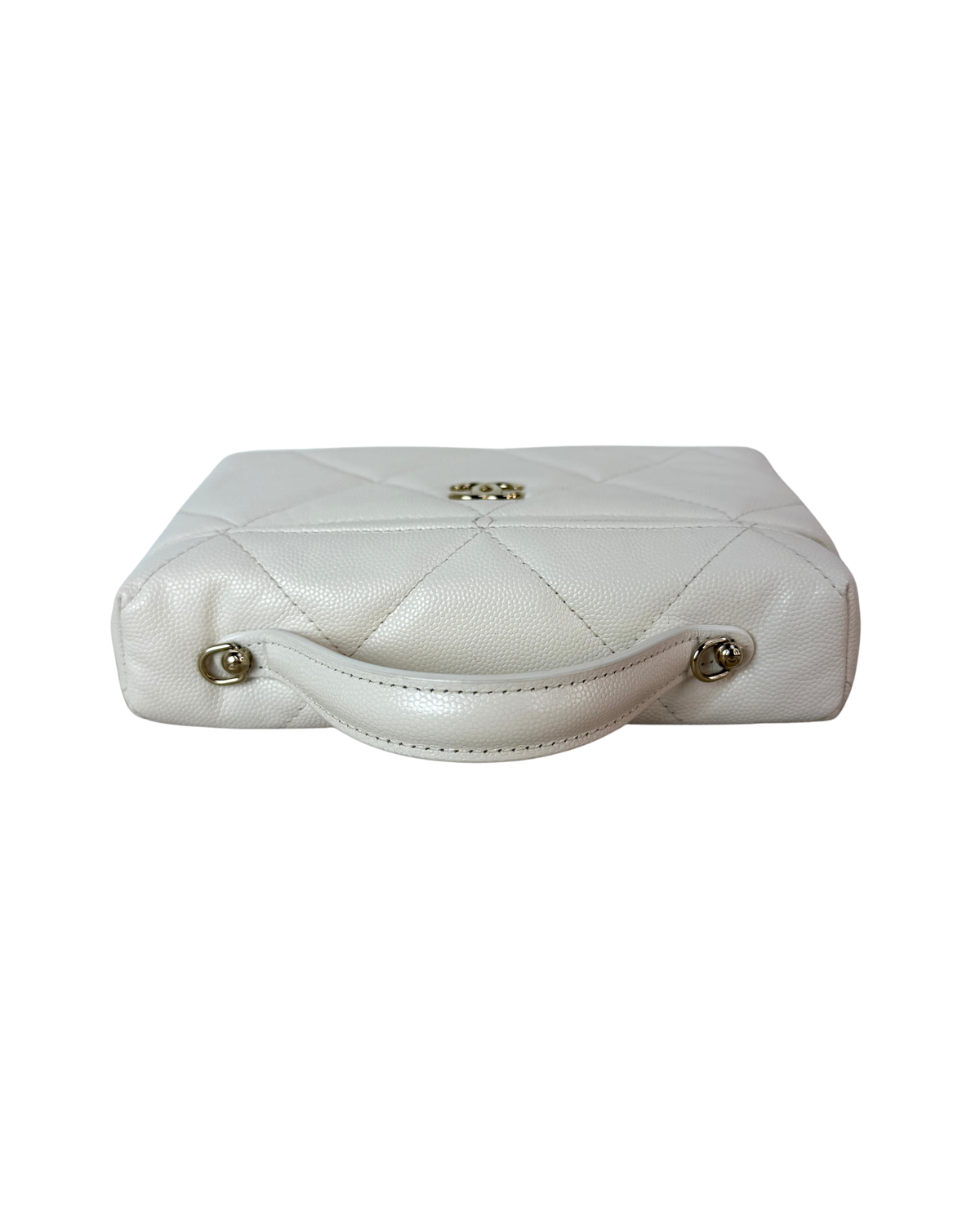Top Handle Slim Vanity Case with Chain