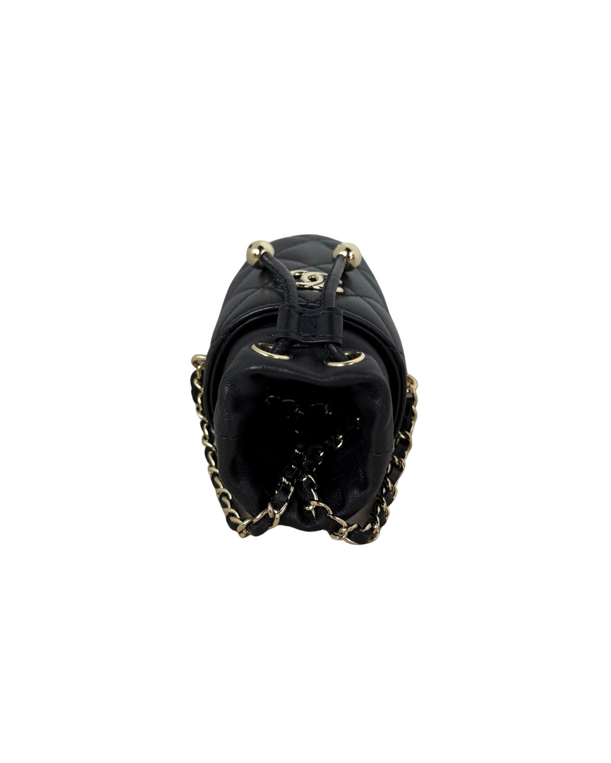 Mini Bucket Bag with Chain