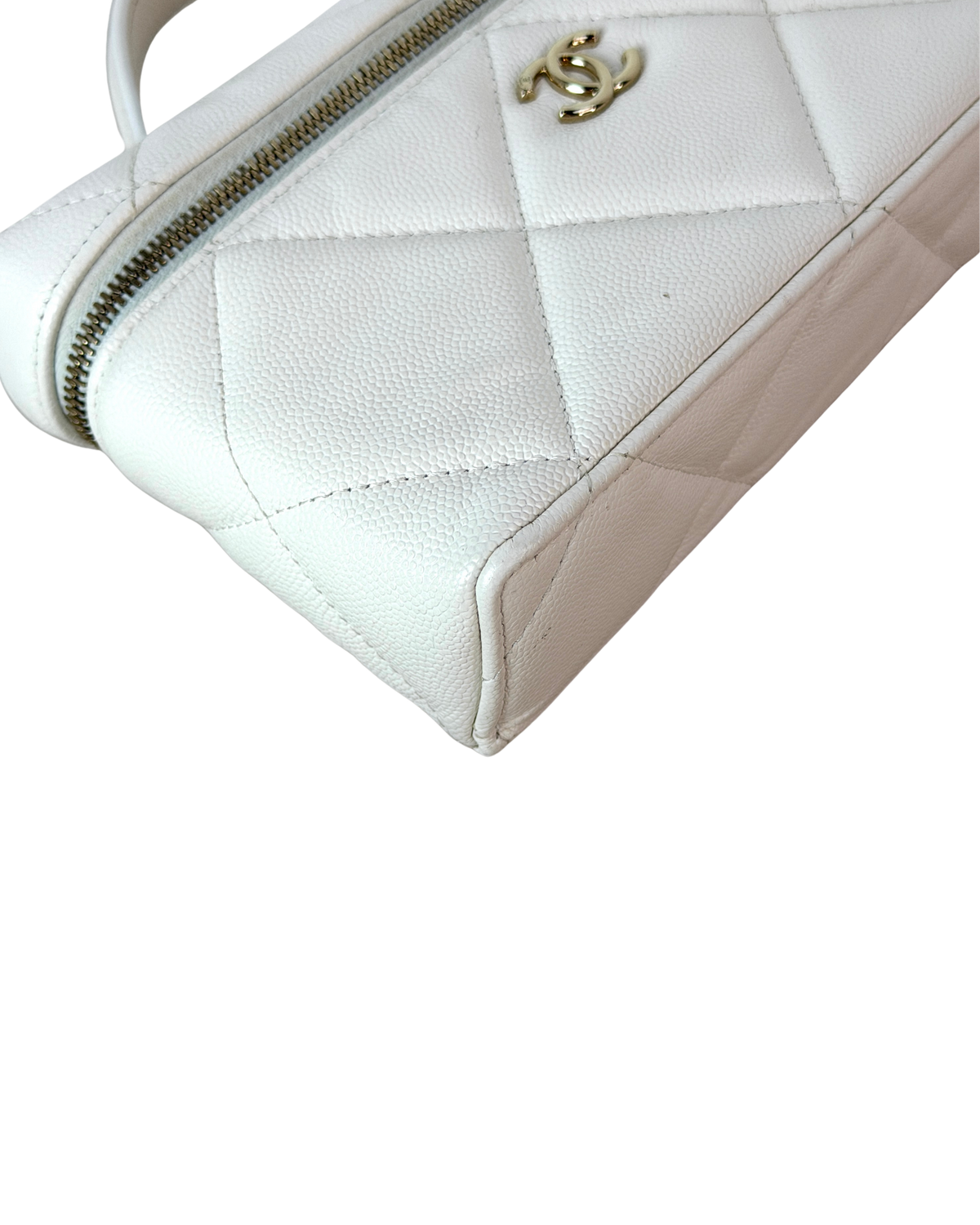Top Handle Slim Vanity Case with Chain
