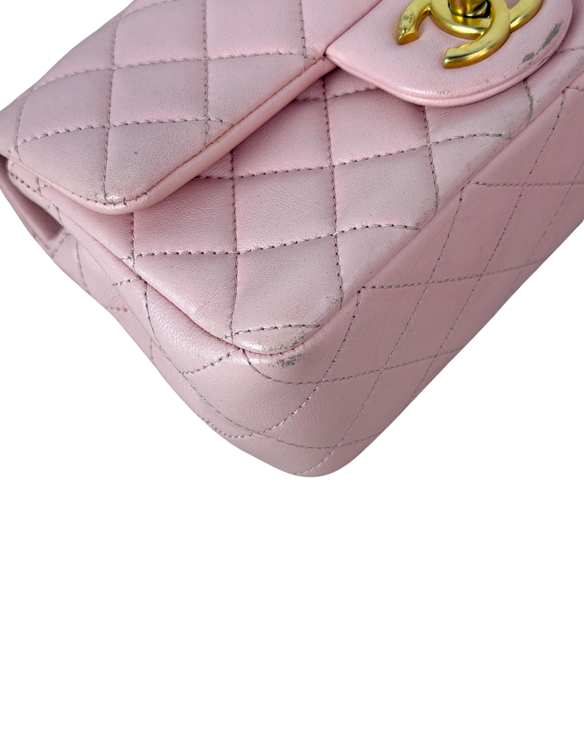 Mini Rectangular Flap Bag with Camelia Crush