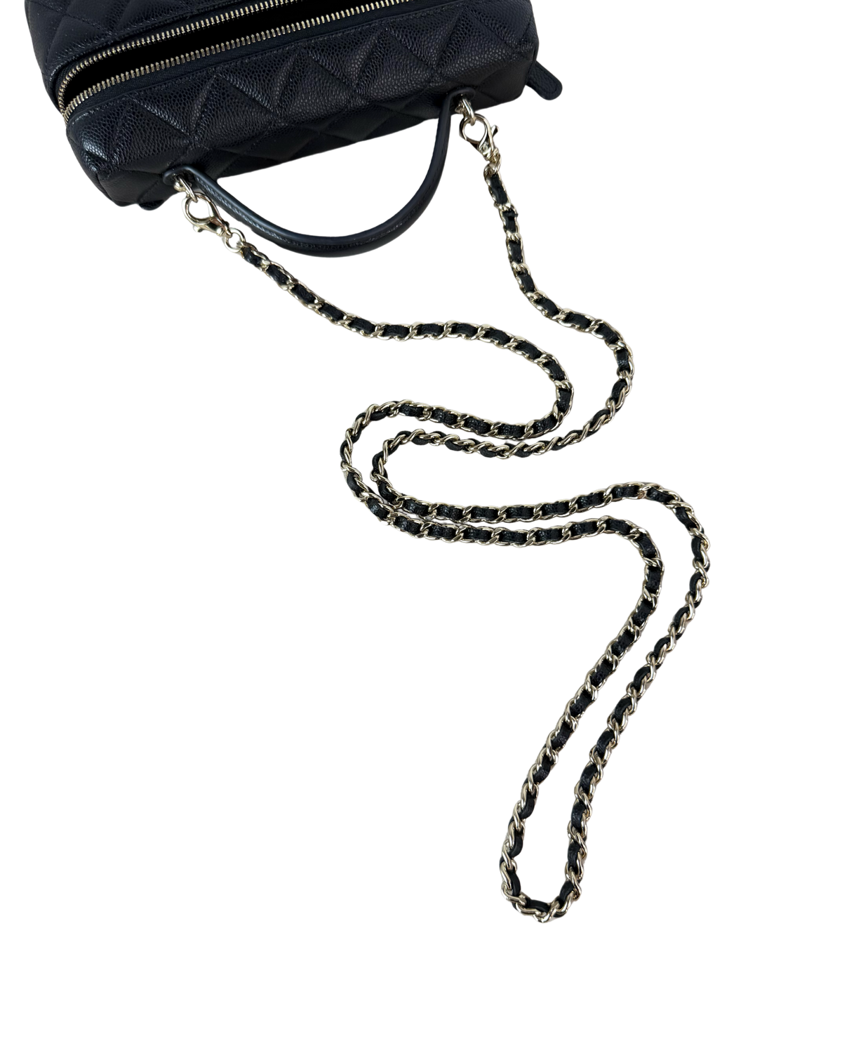 Top Handle Slim Vanity with Chain