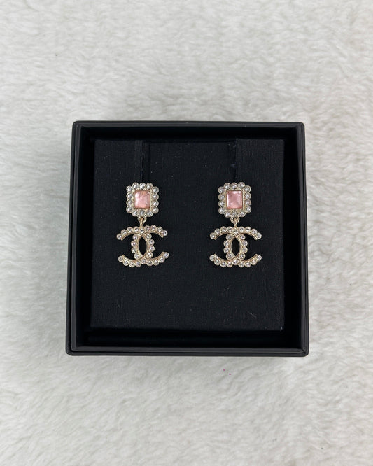 Crystal Pearl Earrings